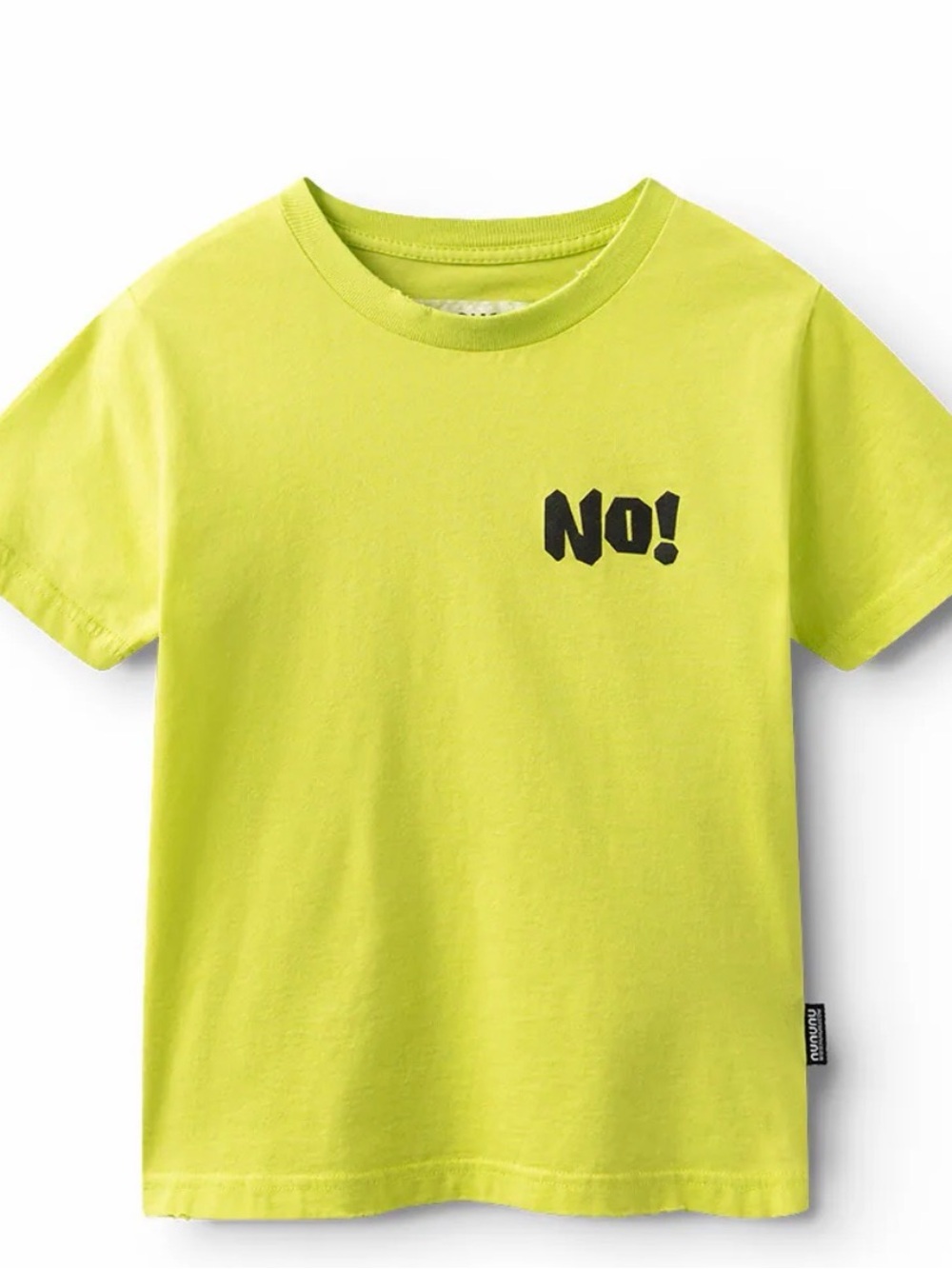 Nununu Kids' Neon Yellow Graphic Tee - NO! Print - Picture 3 of 3